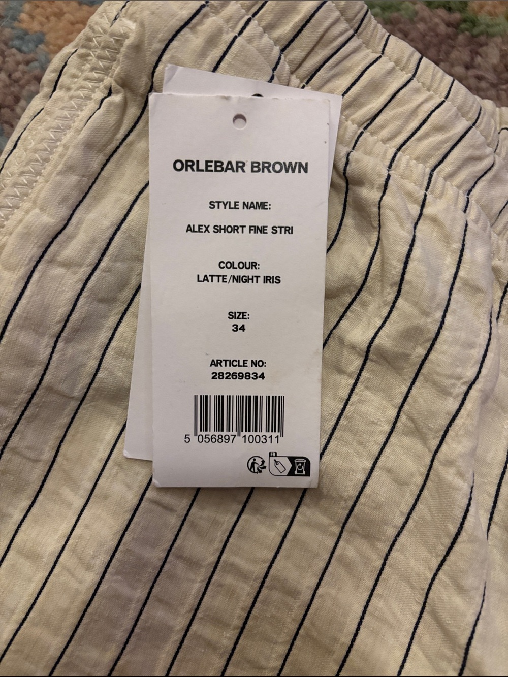 Orlebar Brown Alex fine-stripe deck shorts - Picture 4 of 5